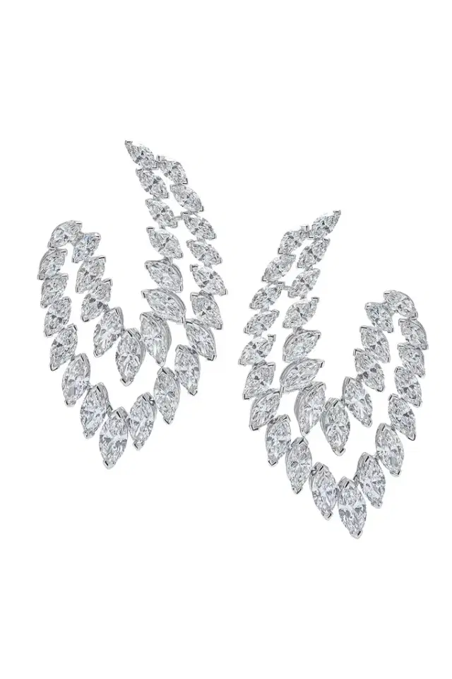 ARZANO Diamond Marquise Drop Earrings