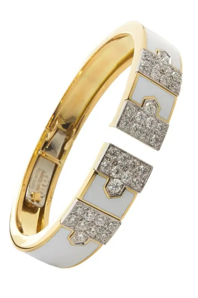 DAVID WEBB Diamond White Lane Bracelet