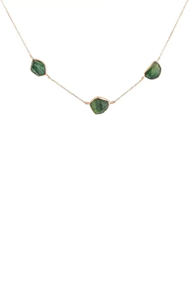 CLARA CHEHAB Green Tourmaline Sequence Necklace