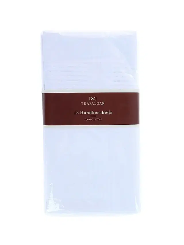 Trafalgar Men Cotton Handkerchief 13-Piece Set