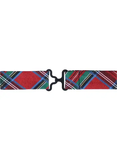 Trafalgar Men's Holiday Nicholas Plaid Bow Tie | Thumbnail 3 Trafalgar Men's Holiday Nicholas Plaid Bow Tie | Thumbnail 3