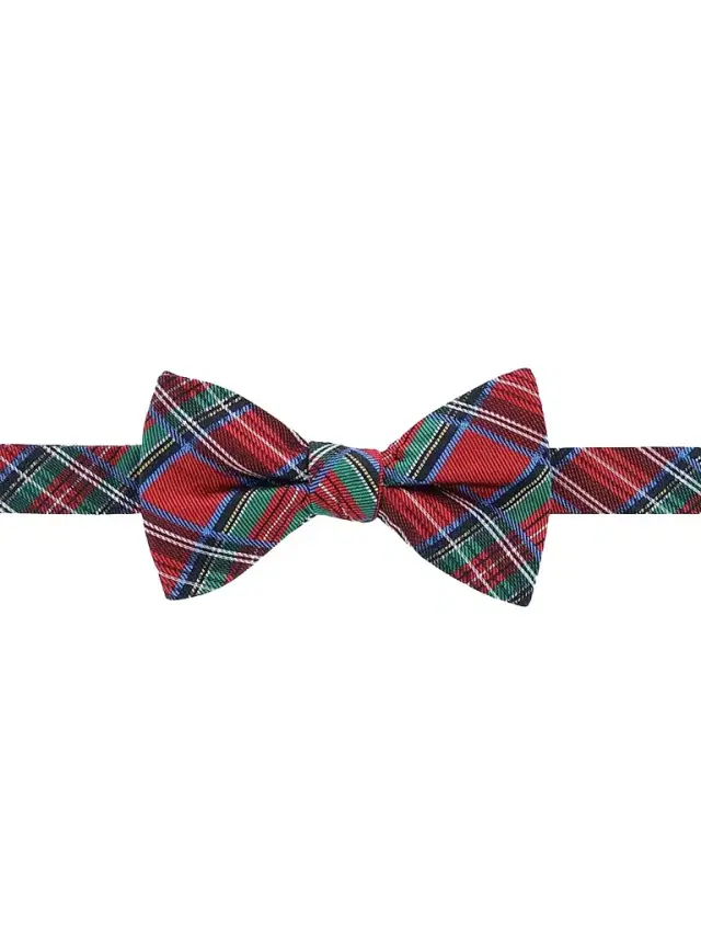 Trafalgar Men's Holiday Nicholas Plaid Bow Tie