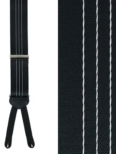 Trafalgar Men Fredrick Center Stripe Formal Suspenders | Thumbnail 3