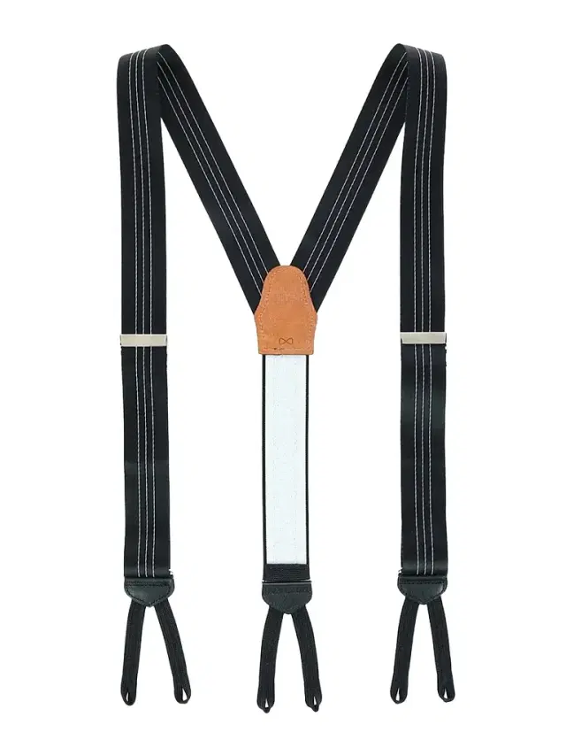 Trafalgar Men Fredrick Center Stripe Formal Suspenders