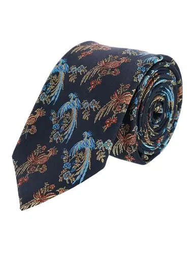 Trafalgar Men Birds Of Prosperity Silk Necktie | Thumbnail 2