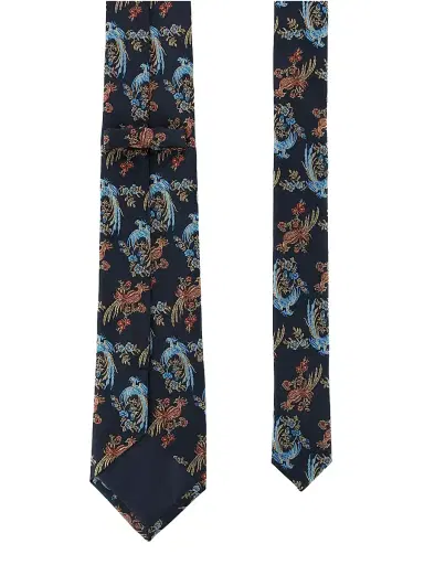 Trafalgar Men Birds Of Prosperity Silk Necktie | Thumbnail 3