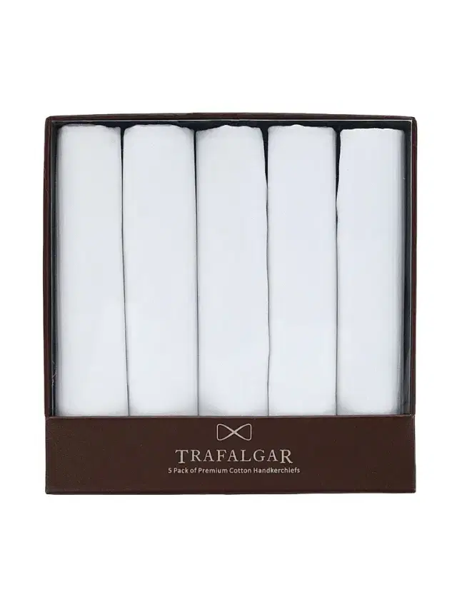 Trafalgar Men's Premium Handkerchief Five-Pack