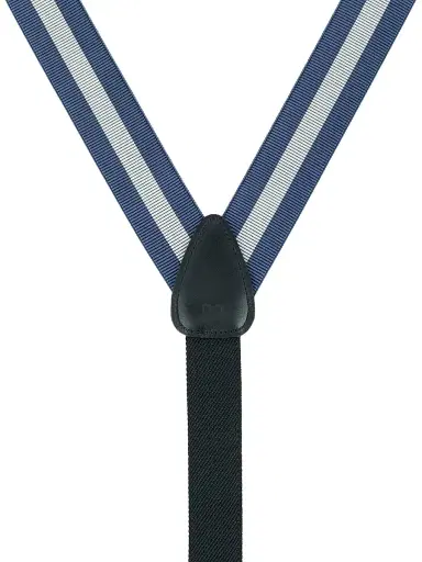 Trafalgar Men Oliver Convertible Striped Suspenders | Thumbnail 2