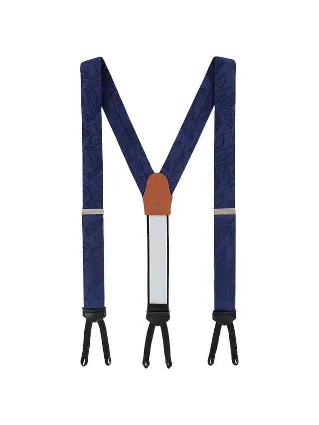 Trafalgar Men Banbury Paisley Silk Suspenders