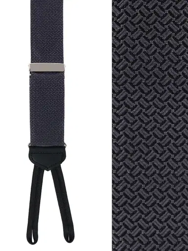 Trafalgar Men's Monte Bello Interlocked Silk Suspenders | Thumbnail 2 Trafalgar Men's Monte Bello Interlocked Silk Suspenders | Thumbnail 2