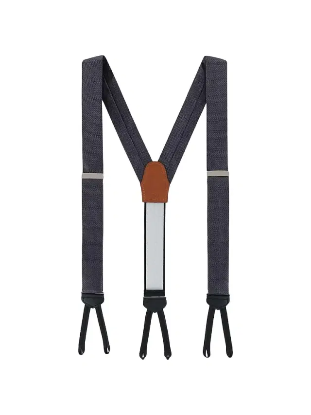 Trafalgar Men's Monte Bello Interlocked Silk Suspenders