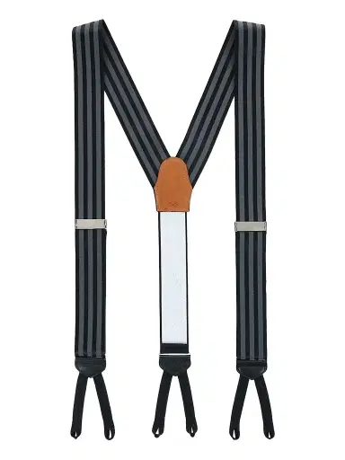 Trafalgar Men Astaire Grosgrain Striped Suspenders | Thumbnail 1