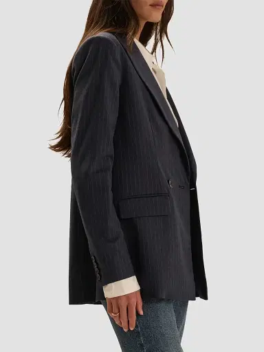 Favorite Daughter Women's The Suits You Pinstripe Blazer | Thumbnail 5