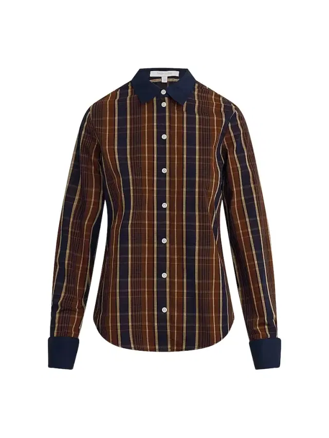 Favorite Daughter Women's The Cuffed Cotton Statement Striped Shirt