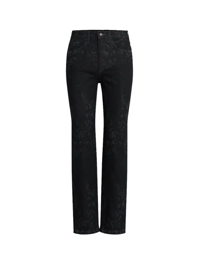 Favorite Daughter Women's The Valentina Floral High-Rise Straight-Leg Jeans