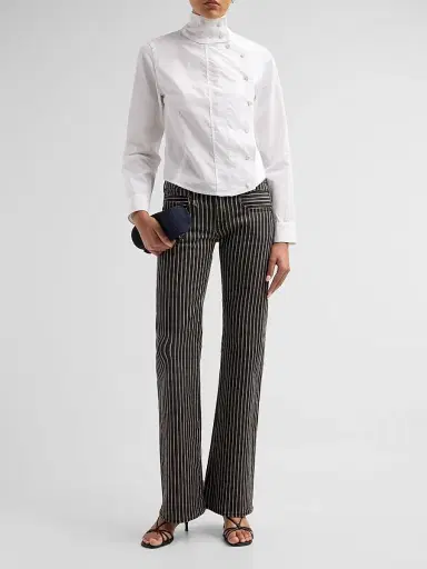 R13 Women's Boy Flare Striped Jeans | Thumbnail 2 R13 Women's Boy Flare Striped Jeans | Thumbnail 2