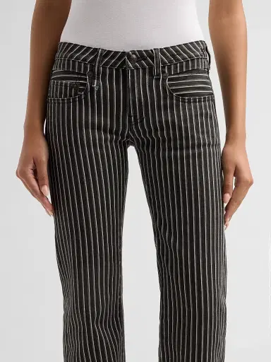 R13 Women's Boy Flare Striped Jeans | Thumbnail 5 R13 Women's Boy Flare Striped Jeans | Thumbnail 5