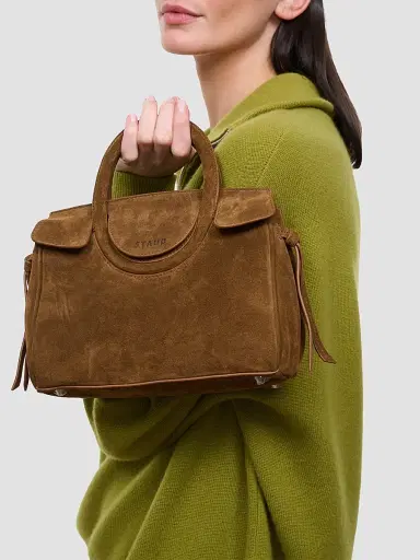 Staud Women's Maude Mini Suede Carryall Bag | Thumbnail 2 Staud Women's Maude Mini Suede Carryall Bag | Thumbnail 2