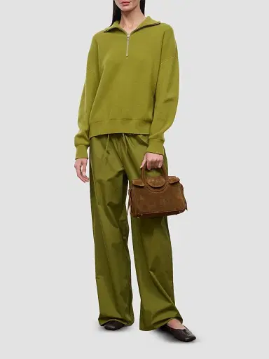 Staud Women's Maude Mini Suede Carryall Bag | Thumbnail 4 Staud Women's Maude Mini Suede Carryall Bag | Thumbnail 4