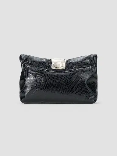 Staud Women's Cuff Snake-Embossed Leather Clutch | Thumbnail 4 Staud Women's Cuff Snake-Embossed Leather Clutch | Thumbnail 4