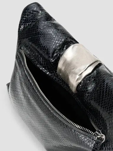 Staud Women's Cuff Snake-Embossed Leather Clutch | Thumbnail 5 Staud Women's Cuff Snake-Embossed Leather Clutch | Thumbnail 5