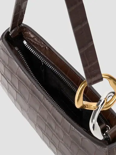 Staud Women's Ollie Croc-Embossed Leather Shoulder Bag | Thumbnail 4