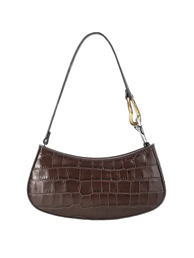 Staud Women's Ollie Croc-Embossed Leather Shoulder Bag