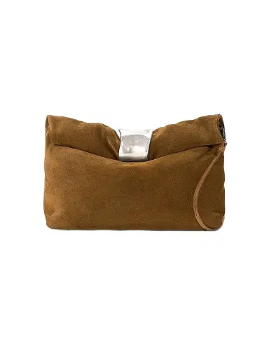 Staud Women's Cuff Suede Clutch | Thumbnail 1