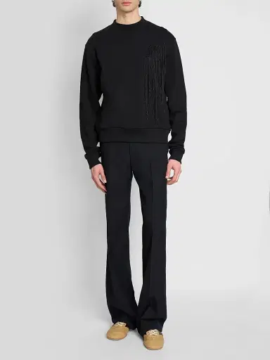 Dries Van Noten Men's Haffy Logo Cotton Sweatshirt | Thumbnail 2