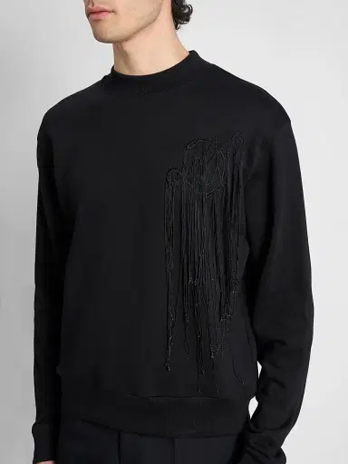 Dries Van Noten Men's Haffy Logo Cotton Sweatshirt | Thumbnail 5