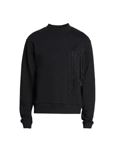 Dries Van Noten Men's Haffy Logo Cotton Sweatshirt | Thumbnail 1