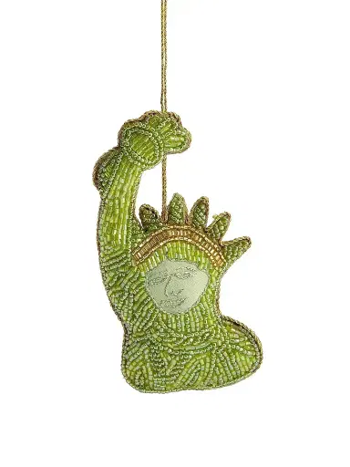 Sudha Pennathur Statue Of Liberty Beaded Ornament | Thumbnail 1