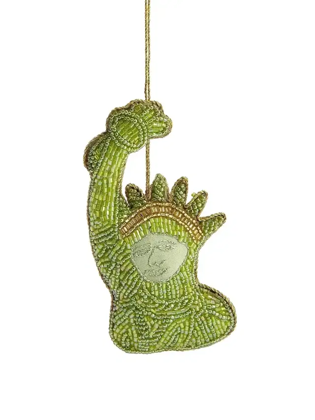 Sudha Pennathur Statue Of Liberty Beaded Ornament