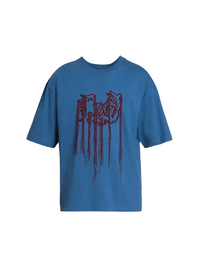 Dries Van Noten Men's Embroidered Cotton Crewneck T-Shirt