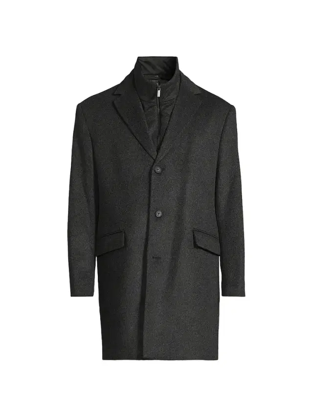 Saks Fifth Avenue Men's COLLECTION Fashion Wool-Cashmere Top Coat