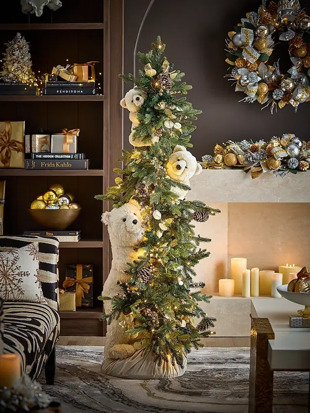 Ditz Designs By The Hen House 6' All That Sparkles Polar Play Artificial Christmas Tree