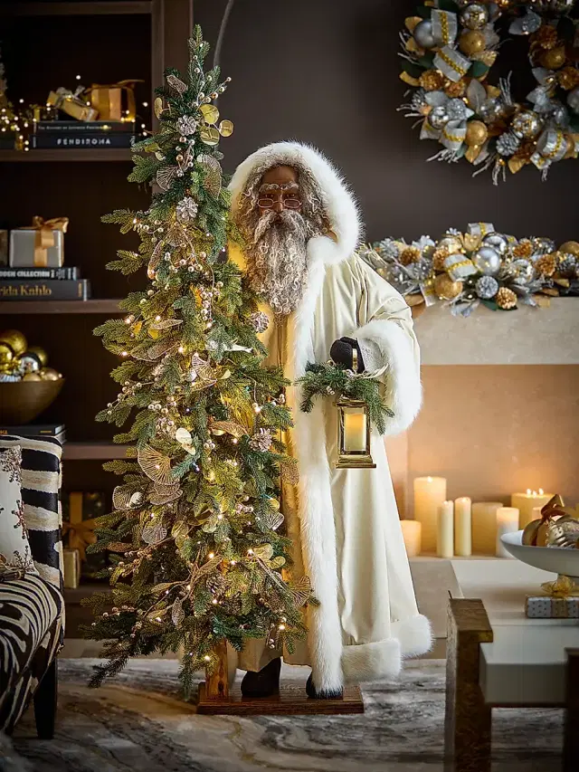 Ditz Designs By The Hen House All That Sparkles Father Christmas Figure