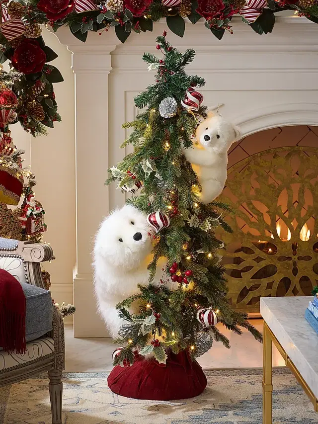 Ditz Designs By The Hen House Peppermint Cheer Play Tree Bear