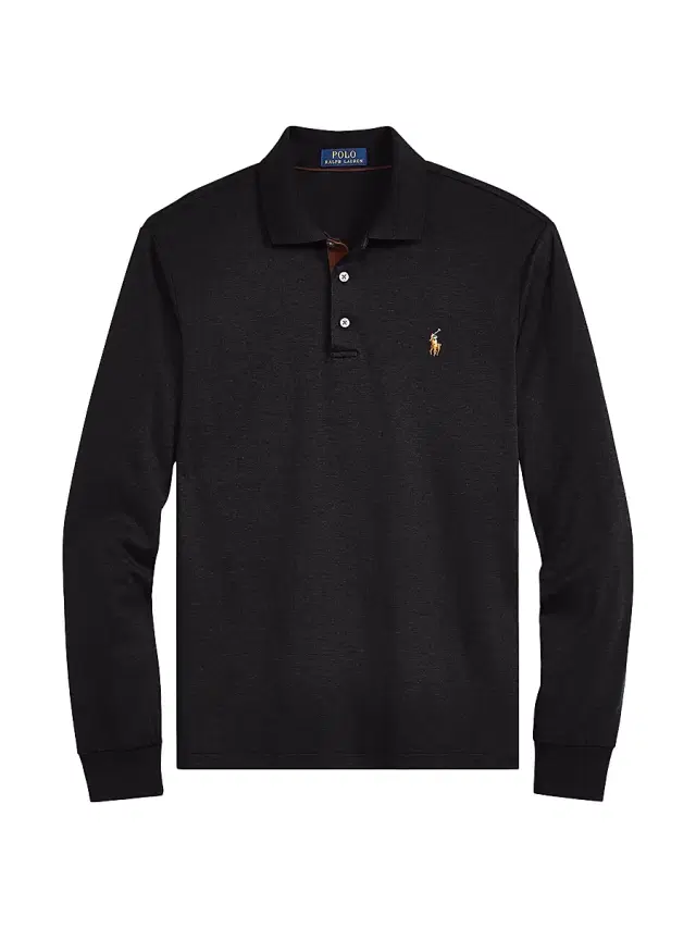 Polo Ralph Lauren Men's Cotton Interlock Long-Sleeve Polo Shirt