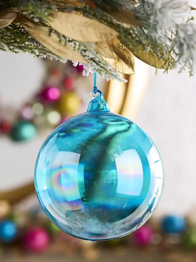 Jim Marvin Holiday Newness Glass Ball Ornament