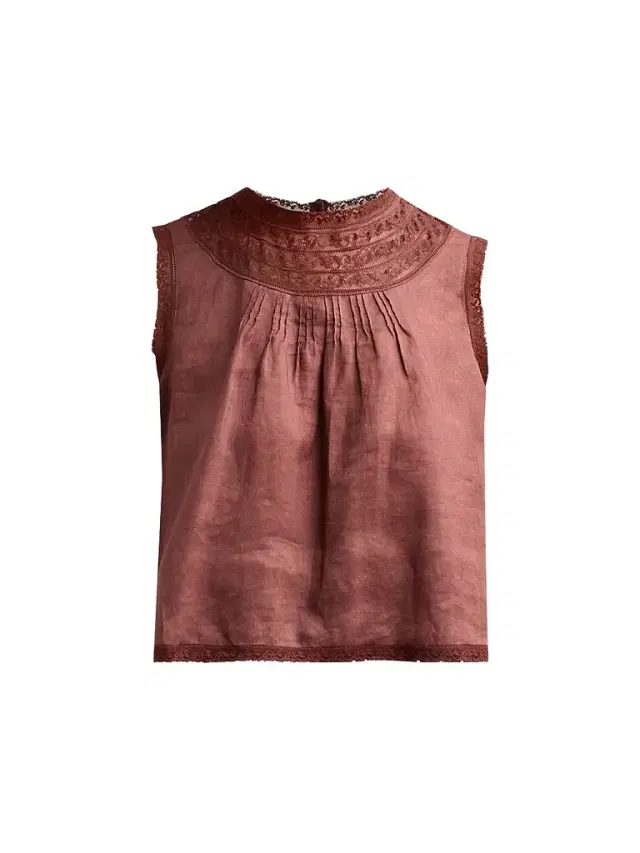 DÔEN Women's Liletta Lace-Trim Top