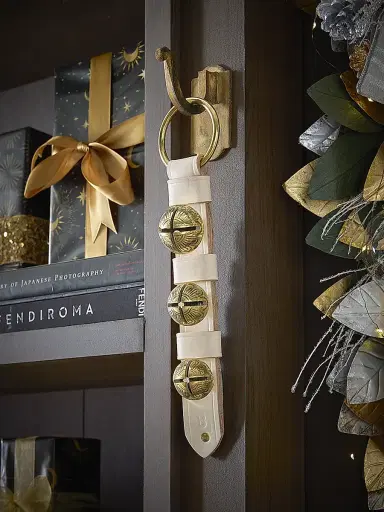 Belsnickel Enterprises Brass & Leather Sleigh Bells | Thumbnail 1