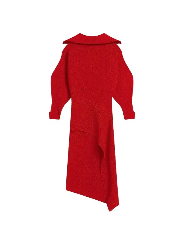 Women's Slashed Midi Dress in Wool and Cashmere Women's Slashed Midi Dress in Wool and Cashmere