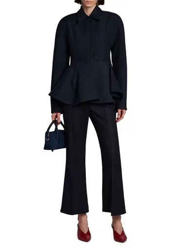 Stella McCartney Women's Wool-Blend Peplum Jacket | Thumbnail 2 Stella McCartney Women's Wool-Blend Peplum Jacket | Thumbnail 2