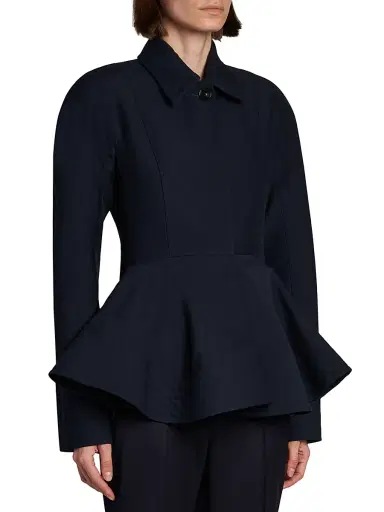 Stella McCartney Women's Wool-Blend Peplum Jacket | Thumbnail 4 Stella McCartney Women's Wool-Blend Peplum Jacket | Thumbnail 4