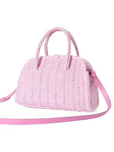 Jacquemus Women's Le Petit Turismo Raffia Bowler | Thumbnail 4 Jacquemus Women's Le Petit Turismo Raffia Bowler | Thumbnail 4