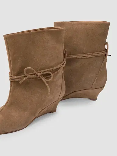 Odissì Women's Gemma Suede Wedge Boots | Thumbnail 4 Odissì Women's Gemma Suede Wedge Boots | Thumbnail 4