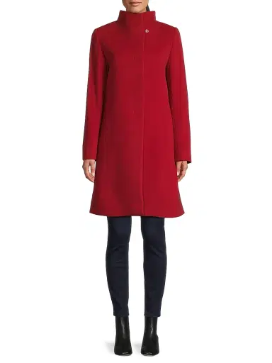 Cinzia Rocca Women's Icons Envelope Collar Mid Length Coat | Thumbnail 3 Cinzia Rocca Women's Icons Envelope Collar Mid Length Coat | Thumbnail 3