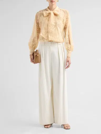 Zimmermann Women's Valiant Lace Pussy Bow Blouse | Thumbnail 2 Zimmermann Women's Valiant Lace Pussy Bow Blouse | Thumbnail 2