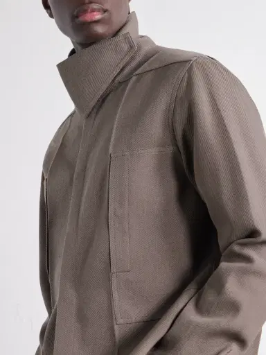 Rick Owens Virgin Wool Drill Overshirt - Men | Thumbnail 5